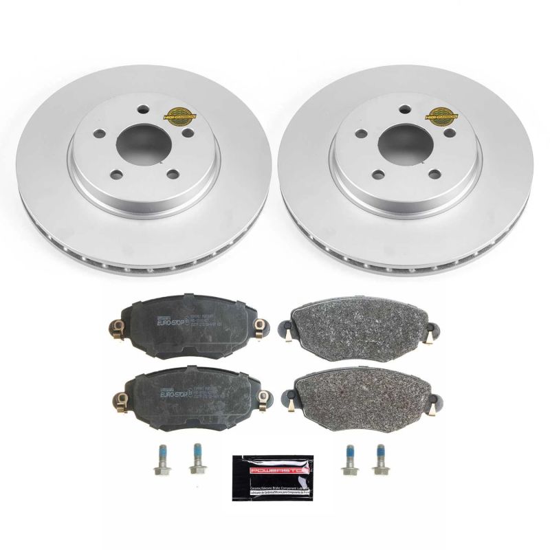 Power Stop 02-08 Jaguar X-Type Front Euro-Stop Brake Kit