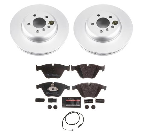 Power Stop 14-16 BMW 535d Front Euro-Stop Brake Kit