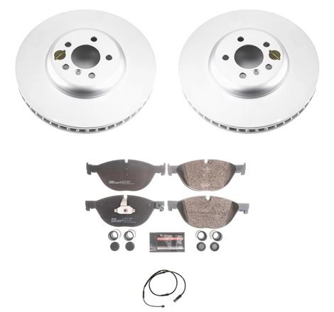 Power Stop 10-15 BMW 550i GT Front Euro-Stop Brake Kit