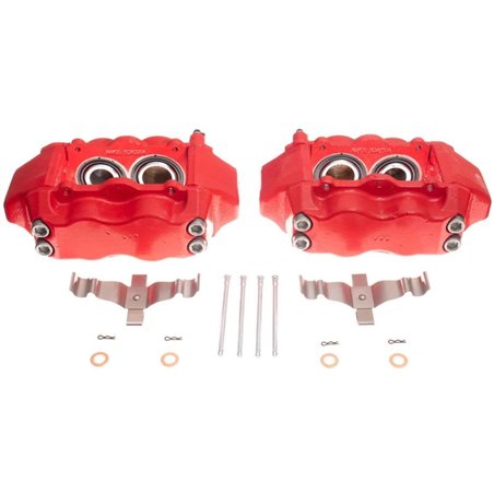 Power Stop 09-14 Hyundai Genesis Front Red Calipers w/o Brackets - Pair