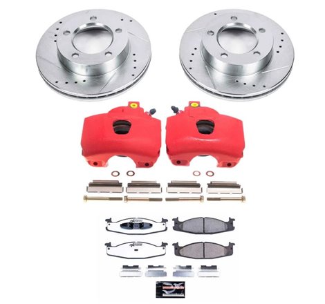 Power Stop 94-96 Ford Bronco Front Z36 Truck & Tow Brake Kit w/Calipers