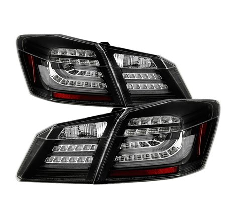 Spyder Honda Accord 2013-2015 4DR LED Tail Lights - Black ALT-YD-HA13LED-LED-BK