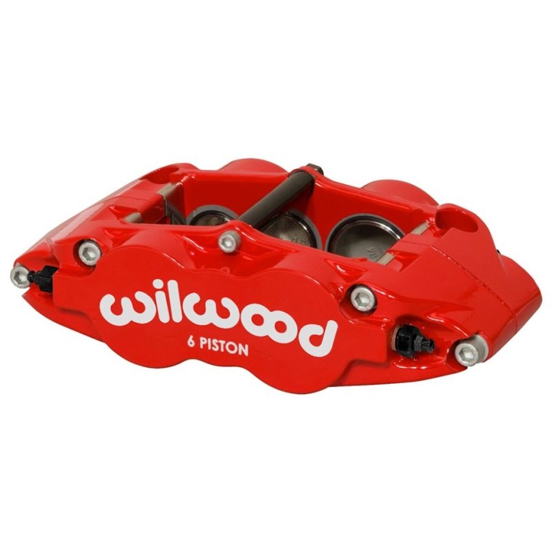 Wilwood Caliper Forged Narrow Superlite R/H FNSL6R-DS Dust Seal 1.62/1.12 1.10in Rotor Width - Red