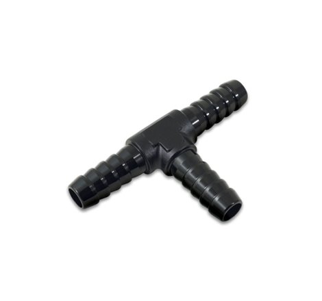 Vibrant 1/4in Barbed Tee Adapter- Black Anodized