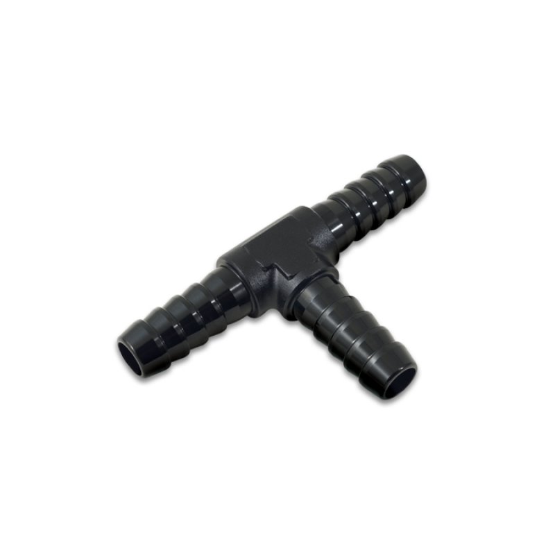 Vibrant 1/8in Barbed Tee Adapter- Black Anodized