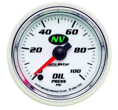 Autometer NV 2-1/16in 0-100 PSI Stepper Motor Oil Temp Gauge