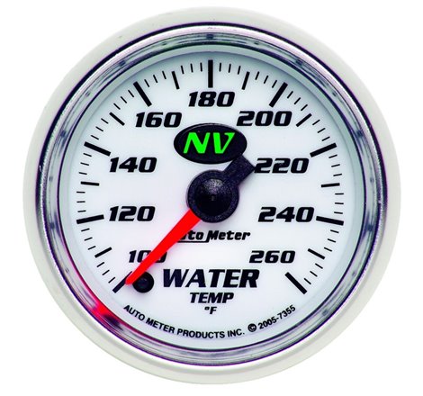 Autometer NV 2-1/16in 100-260 Deg F Stepper Motor Water Temp Gauge