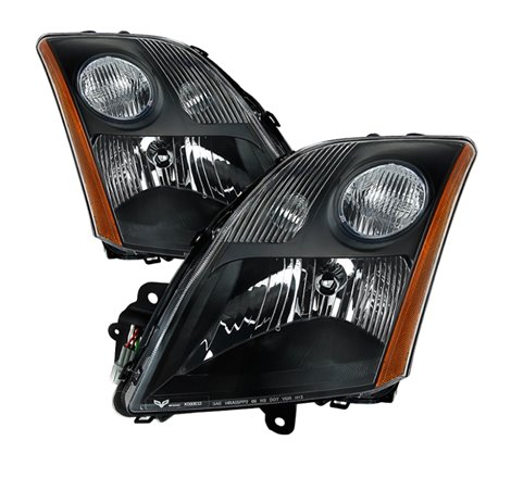 xTune Nissan Sentra 07-09 L4 2.0L 2.5L Only OEM Style Headlights - Black HD-JH-NS07-2.0L-BK