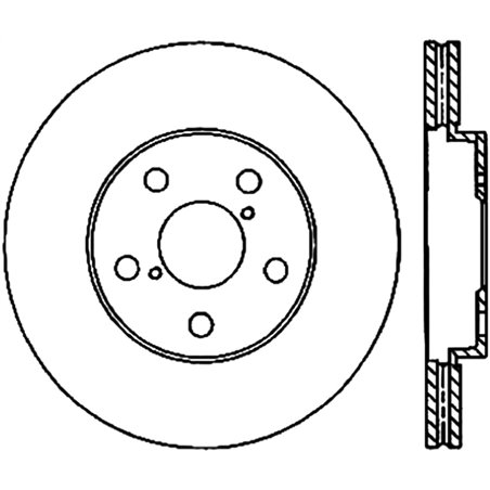 StopTech Power Slot 14-16 Lexus IS300/IS350 Front Left Slotted Cryo Rotor - Canada Spec