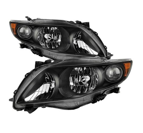 xTune Toyota Corolla 2009-2010 OEM Style Headlights - Black HD-JH-TCO09-AM-BK