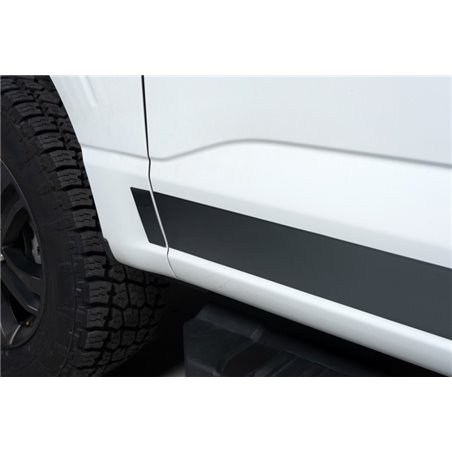 Putco 2021 Ford F-150 Reg Cab 6.5ft Short Box Black Platinum Rocker Panels (4.25in Tall 10pcs)