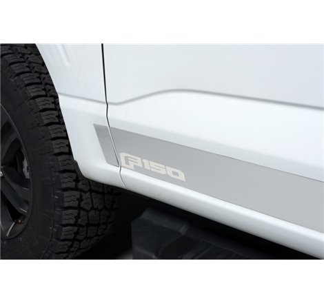 Putco 2021 Ford F-150 Super Crew 6.5ft Short Box Ford Licensed SS Rocker Panels (4.25in Tall 12pcs)