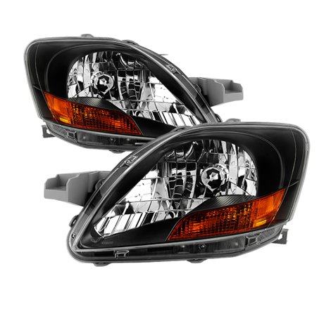 xTune Toyota Yaris Sedan 06-12 OEM Style Headlights - Black HD-JH-TYA06-AM-BK