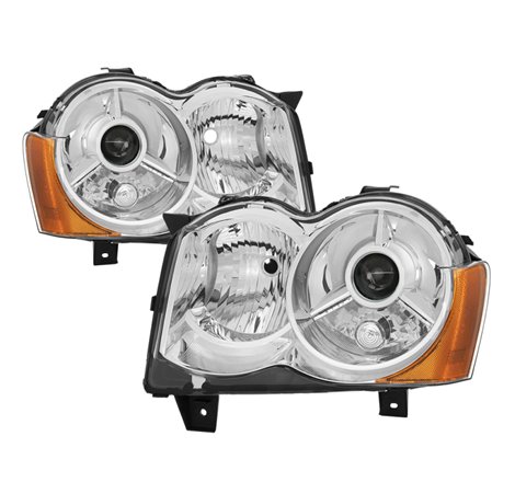 xTune Jeep Grand Cherokee 08-10 OEM Style Projector Headlights - Chrome PRO-JH-JGC08-AM-C