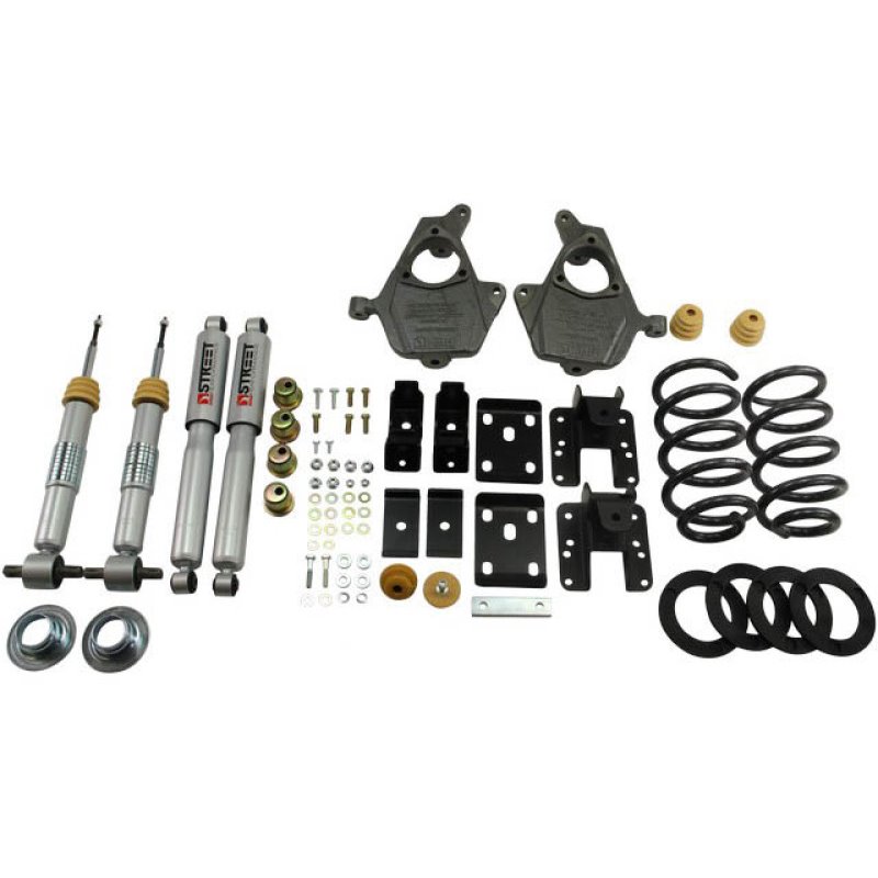 Belltech LOWERING KIT 14 Chev/GM 1500 Ext/Crw Cab 2WD 3in or 4in Ft/5in or 6in Rr w/ Shocks