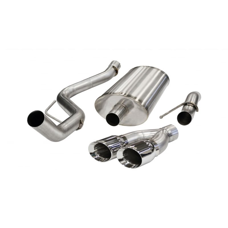 Corsa 10 Ford F-150 Raptor 5.4L V8 Polished Sport Cat-Back Exhaust