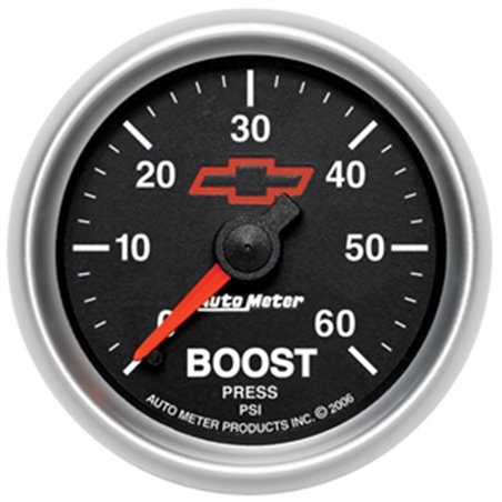 Autometer GM Performance Parts 2-1/16in 0-60 PSI Mechanical Boost Gauge