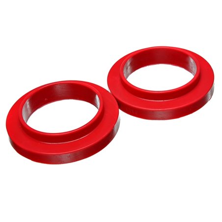 Energy Suspension Universal 3 3/4in ID 25 7/16in OD 3/4in H Red Coil Spring Isolators (2 per set)