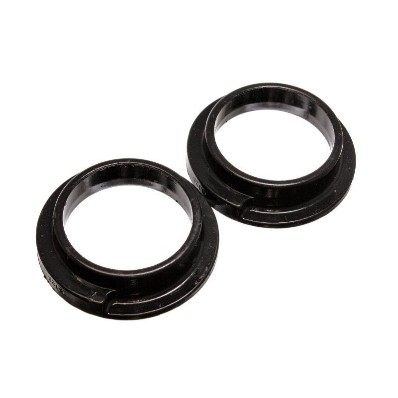 Energy Suspension Universal 3in ID 4 5/16in OD 1 1/8in H Black Coil Spring Isolators (2 per set)