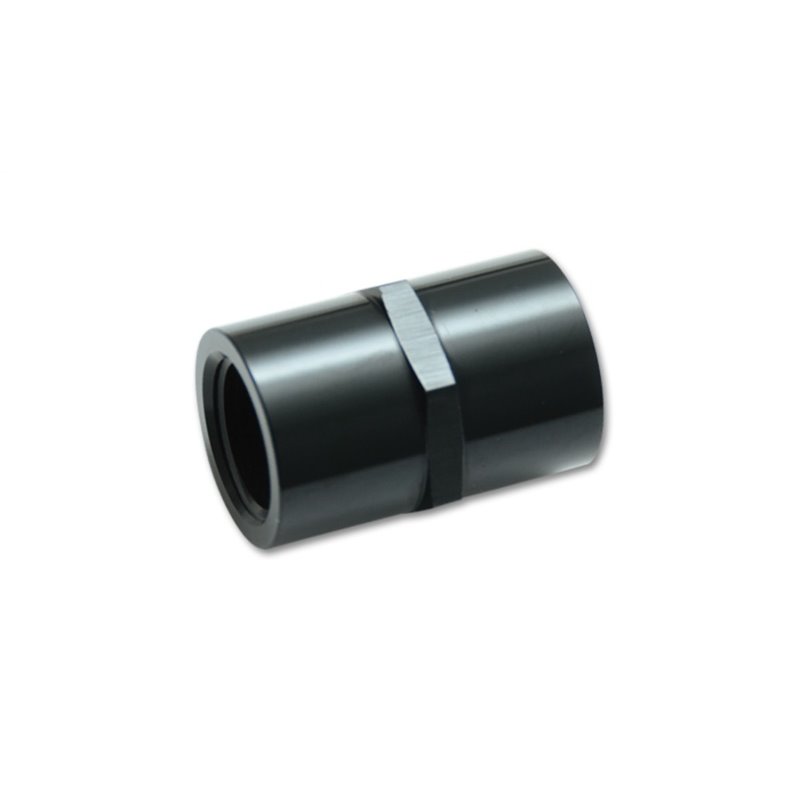 Vibrant 1/8in NPT Female Pipe Coupler Fitting - Aluminum