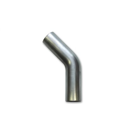 Vibrant 2in O.D. T304 SS 45 deg Mandrel Bend 6in x 6in leg lengths (2in Centerline Radius)