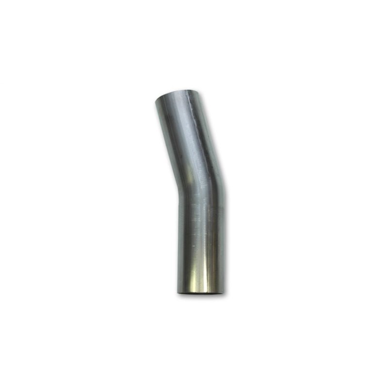 Vibrant 2.25in O.D. T304 SS 15 deg Mandrel Bend 5in x 5in leg lengths (3.375in Centerline Radius)