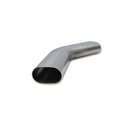 Vibrant 3in Oval (Nominal Size) T304 SS 45 deg Mandrel Bend 6in x 6in leg lengths