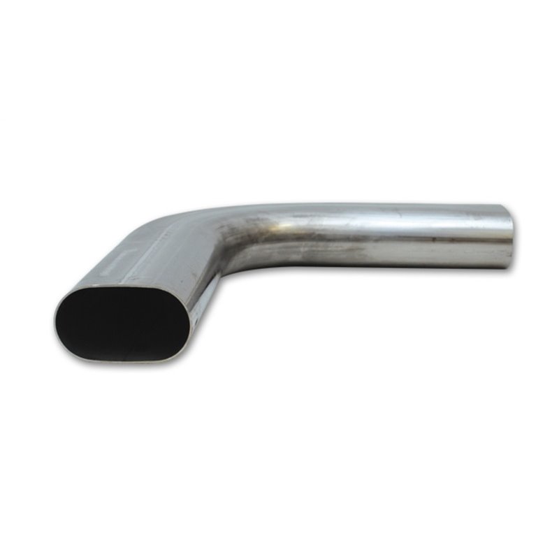 Vibrant 3in Oval (Nominal Size) T304 SS 90 deg Mandrel Bend 6in x 6in leg lengths