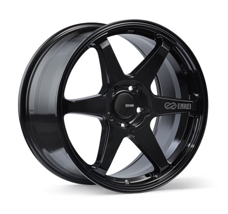 Enkei T6R 18x9.5 38mm Offset 5x114.3 Bolt Pattern 72.6 Bore Gloss Black Wheel