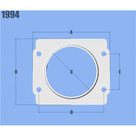 Vibrant MAF Sensor Adapter Plate for Subaru applications use w/ 3in Inlet I.D. filters only