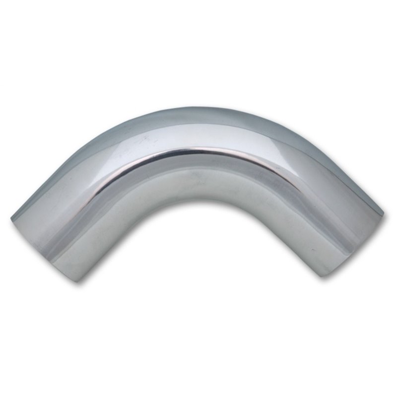 Vibrant 3in O.D. Universal Aluminum Tubing (90 degree bend) - Polished