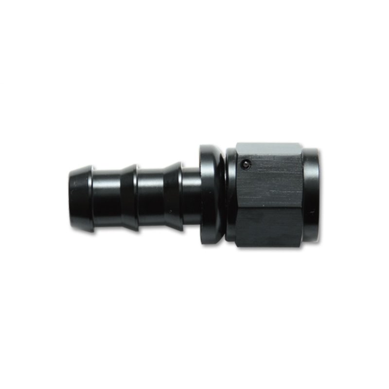 Vibrant -4AN Push-On Straight Hose End Fitting - Aluminum