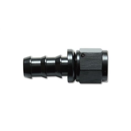 Vibrant -6AN Push-On Straight Hose End Fitting - Aluminum