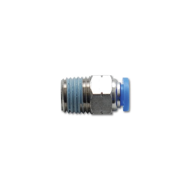 Vibrant Male Straight Pneumatic Vacuum Fitting (1/8in NPT Thread) for use with 5/32in(4mm) OD tubing