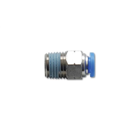 Vibrant Male Straight Pneumatic Vacuum Fitting (1/8in NPT Thread) - for 1/4in (6mm) OD tubing