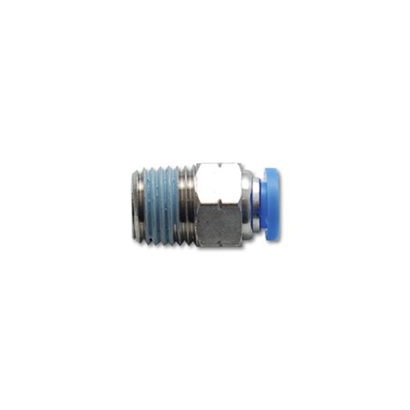 Vibrant Male Straight Pneumatic Vacuum Fitting (1/8in NPT Thread) - for 1/4in (6mm) OD tubing