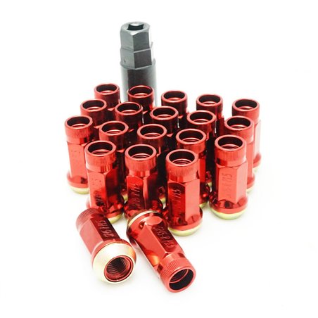 Wheel Mate Muteki SR45R Lug Nut Kit Lock Set 12x1.5 45mm - Red