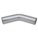 Vibrant 3.5in O.D. Universal Aluminum Tubing (45 degree bend) - Polished