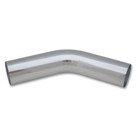 Vibrant 3.5in O.D. Universal Aluminum Tubing (45 degree bend) - Polished