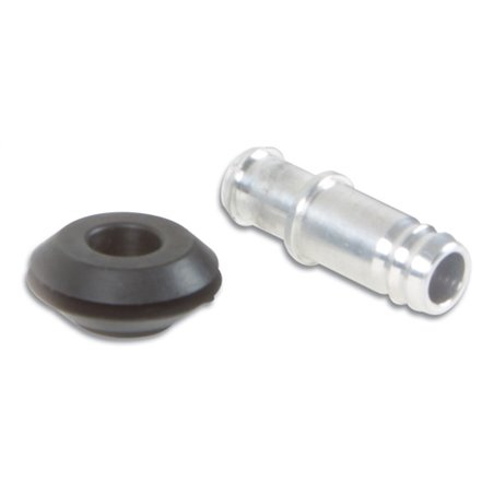 Vibrant 10mm (2/5in) O.D. Aluminum Vacuum Hose Fitting (includes Rubber Grommet)