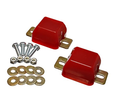 Energy Suspension 00-04 Ford Excursion / 99-04 F-250 Super Duty 4WD Red Front Axle Bump Stop Set