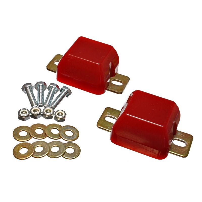 Energy Suspension 00-04 Ford Excursion / 99-04 F-250 Super Duty 4WD Red Front Axle Bump Stop Set