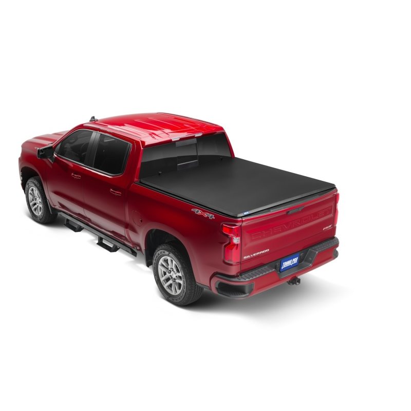 Tonno Pro 20-21 GM 2500/3500HD 8ft w/o Factory Side Storage Boxes Tonno Fold Tri-Fold Tonneau Cover