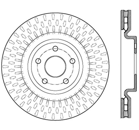 StopTech 12-18 Jeep Grand Cherokee SRT8 (380mm Front Disc) Front Left Slotted Sport Brake Rotor