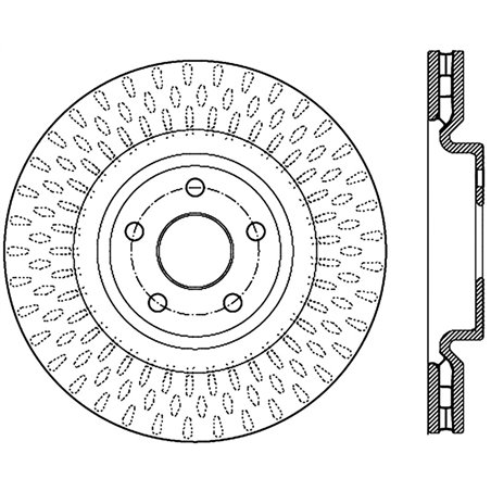 StopTech 12-13 Jeep SRT8 Front Right Slotted Sport Brake Rotor