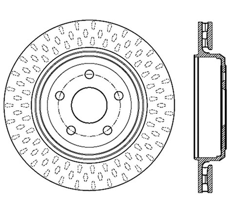 StopTech 12-13 Jeep SRT8 Rear Left Slotted Sport Brake Rotor