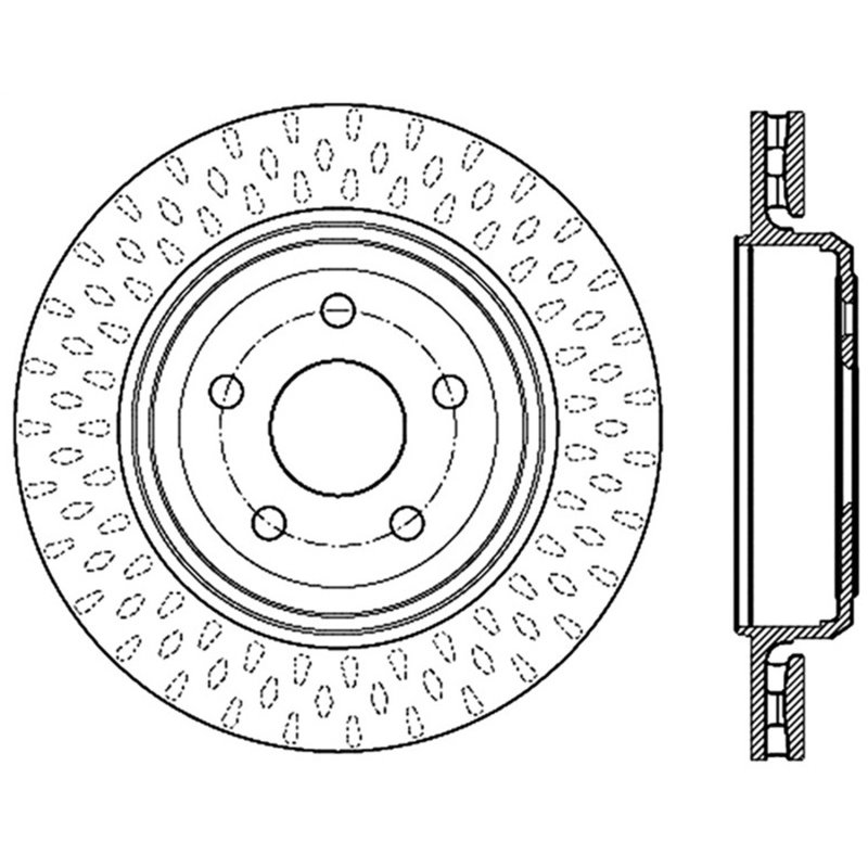 StopTech 12-13 Jeep SRT8 Rear Left Slotted Sport Brake Rotor