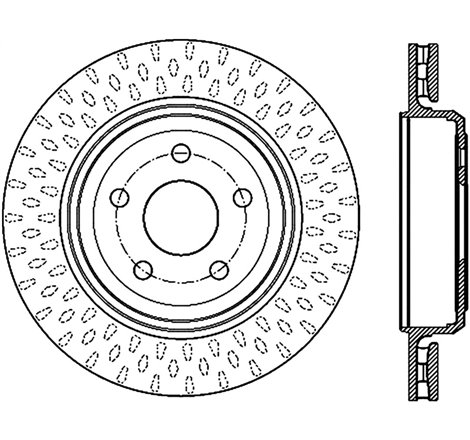 StopTech 12-13 Jeep SRT8 Rear Right Slotted Sport Brake Rotor