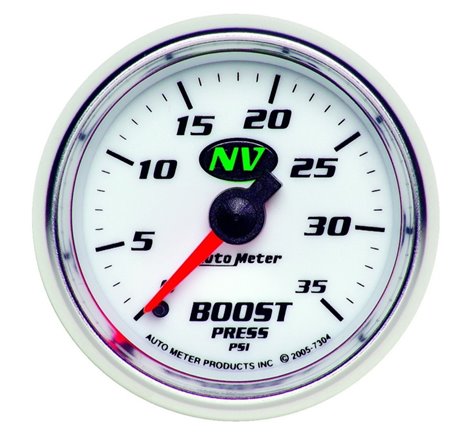 Autometer NV 52mm 0-35 PSI Boost Mechanical Gauge