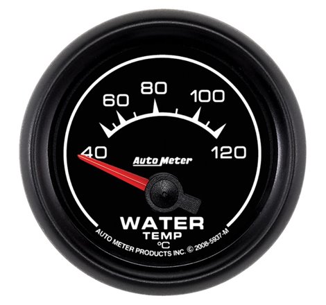 Autometer ES 52mm 40-120 Deg C Short Sweep Electric Water Temperature Gauge